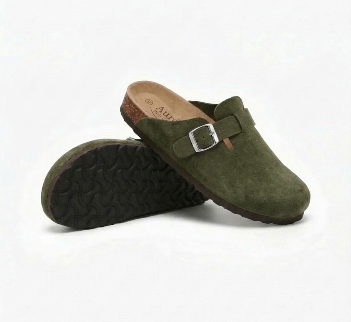Genuine Suede Clogs by Aurél