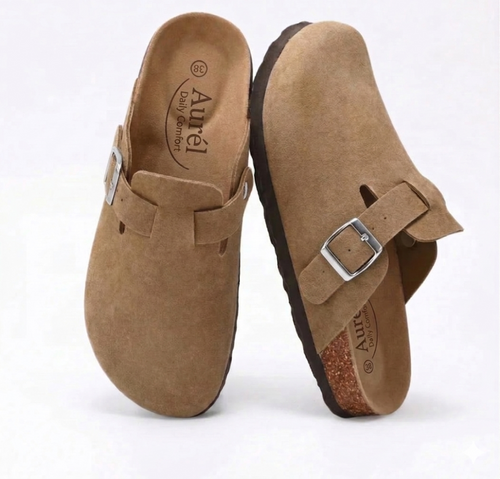 Genuine Suede Clogs by Aurél