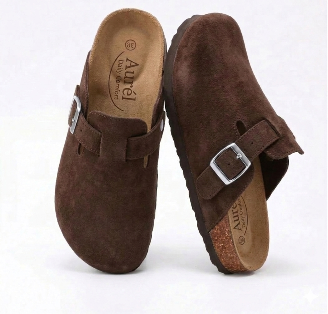 Genuine Suede Clogs by Aurél