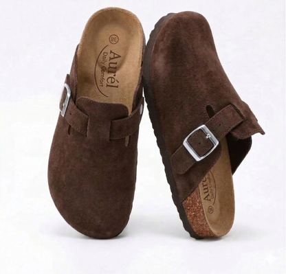 Genuine Suede Clogs by Aurél