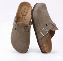 Genuine Suede Clogs by Aurél