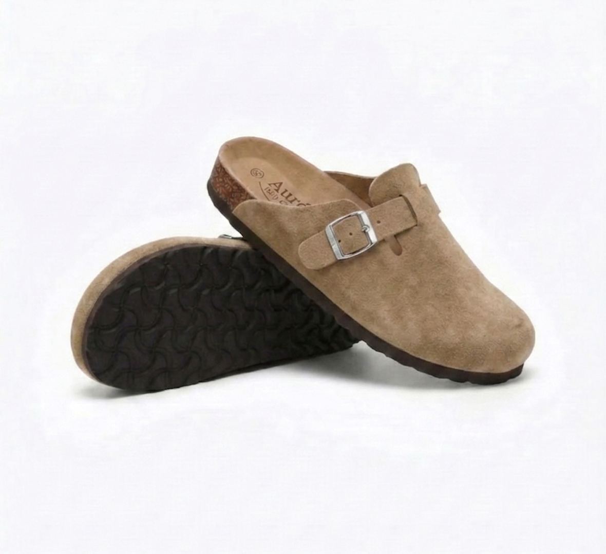 Genuine Suede Clogs by Aurél